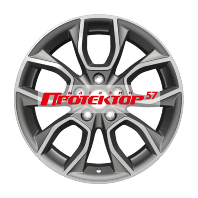 Диск 7x17 5x114.3 ET51 D67.1 Khomen Wheels U-Spoke 713 Gray