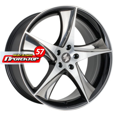 Диск 9.5x21 5x112 ET55 D73.06 Eta Beta JOFIEL/X Black Shiny Polish