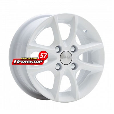 Диск 5.5x13 4x98 ET35 D58.6 СКАД Спайдер Алмаз белый
