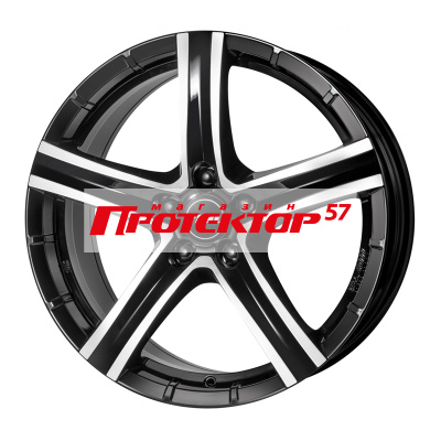 Диск 9.5x20 5x112 ET22 D66.5 RIAL Quinto Diamant black front polished