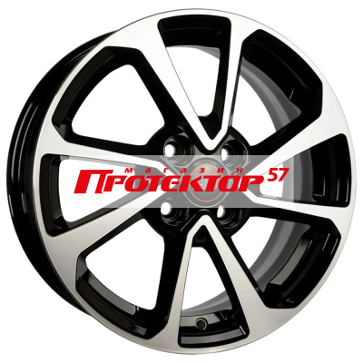 Диск Литой 6x15 PCD 4x100 ET48 D54.1 ВЕКТОР R105 Алмаз черный