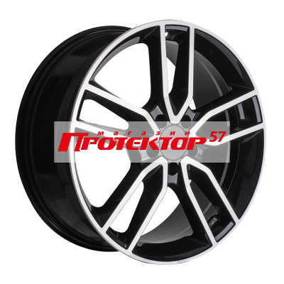 Диск 7.5x17 5x112 ET36 D66.5 FONDMETAL Koros Gloss Black Machined