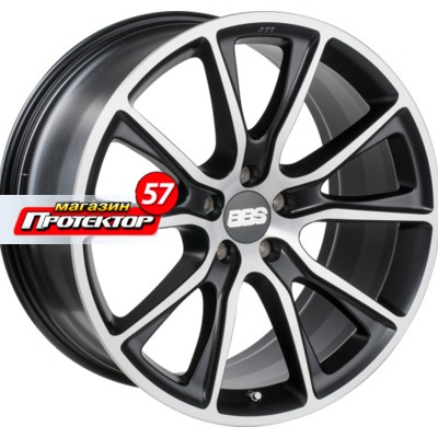 Диск 10.5x22 5x130 ET50 D71.6 BBS SV Satin black/diamond cut