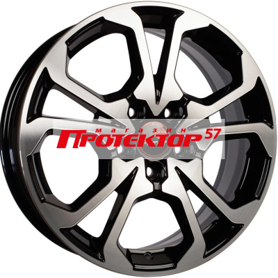 Диск Литой 6.5x17 PCD 5x114.3 ET49 D67.1 Вектор R242 Алмаз черный