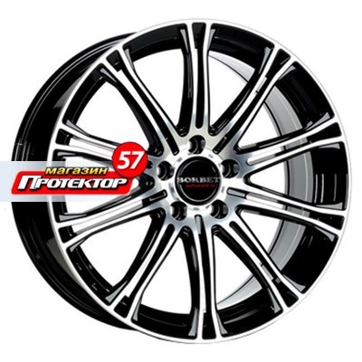Диск 7x17 5x108 ET45 D72.5 BORBET CW1/5 Schwarz poliert