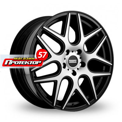 Диск 8.5x20 5x114.3 ET35 D75 FONDMETAL STC-MS Matt Black + Diamond Cut