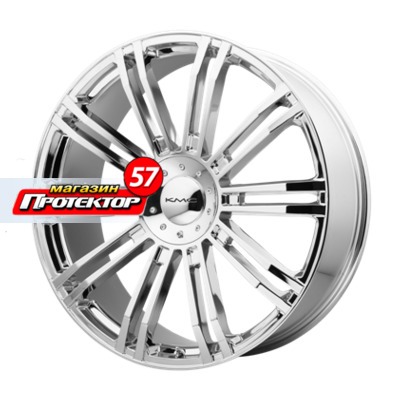Диск 9.5x22 5x127 ET35 D78.1 KMC KM677 Chrome