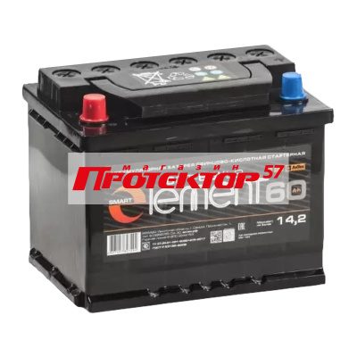 Аккумулятор SMART ELEMENT 60 А/ч L+ Прямая EN500A 242x175x190 Стандартные