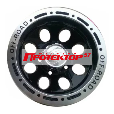 Диск 8x15 5x139.7 ET27 D110 LF Works Dick LF9096 Черно-серебристый
