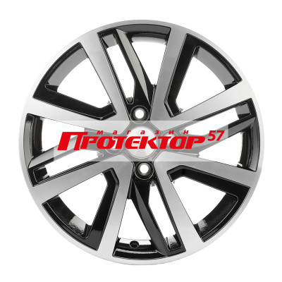 Диск 6x16 4x100 ET50 D60.1 Khomen Wheels V-Spoke 609 Black-FP