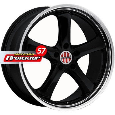 Диск 8.5x20 5x130 ET45 D71 Victor Turismo Gloss Black Mirror Cut Lip