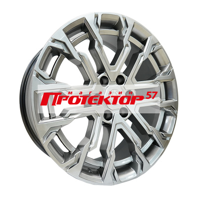 Диск 9x22 6x139.7 ET40 D95.1 Khomen Wheels Zeus 2205 Dark Chrome