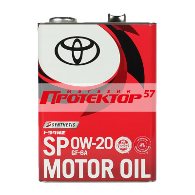 TOYOTA MOTOR OIL 0W20 SP Синтетическое 4л 