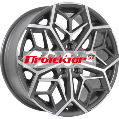 Диск 7x17 5x114.3 ET50 D66.1 KDW KD1710 Grey Front Polished