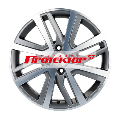 Диск 6x16 4x100 ET37 D60.1 Khomen Wheels V-Spoke 609 Gray-FP