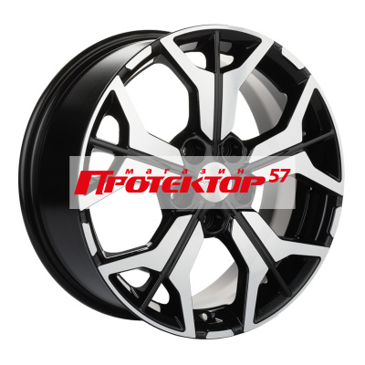 Диск 7x17 5x112 ET40 D57.1 Khomen Wheels Y-Spoke 715 Black-FP