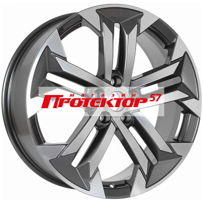 Диск Литой 7.5x19 PCD 5x114.3 ET49.5 D67.1 Premium Series КР015 Diamond Gloss Graphite