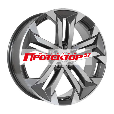 Диск Литой 7.5x19 PCD 5x108 ET46 D63.35 Premium Series КР015 Diamond Gloss Graphite