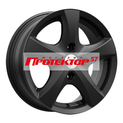 Диск Литой 5.5x14 PCD 4x100 ET35 D67.1 СКАД Уран-2 Черный бархат