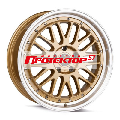 Диск 8.5x19 5x112 ET45 D72.6 Keskin Tuning KT22 Gold Lip Polish