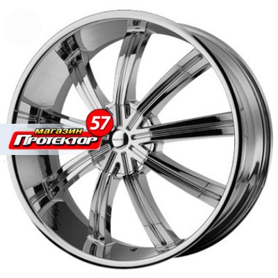 Диск 9.5x22 5x130 ET38 D72.62 KMC KM672 Chrome