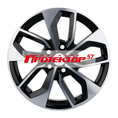 Диск 7x17 5x114.3 ET45 D60.1 Khomen Wheels U-Spoke 703 Black-FP