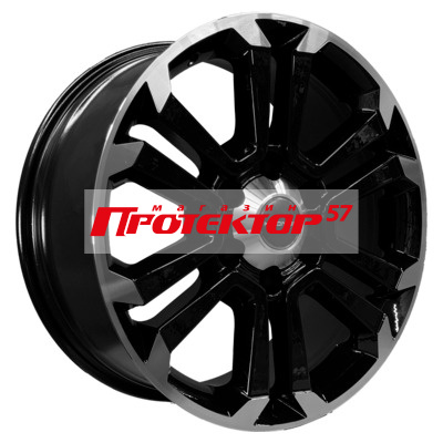 Диск Литой 7.5x18 PCD 6x139.7 ET46 D67.1 Khomen Wheels KHW1817 Black-FP