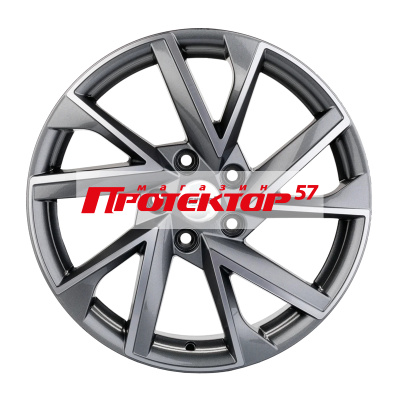 Диск 7x17 5x112 ET40 D57.1 Khomen Wheels V-Spoke 714 Gray-FP
