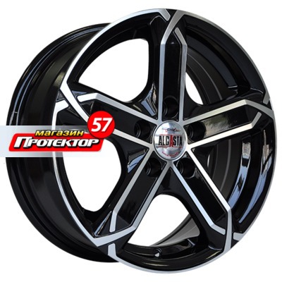 Диск 6x15 5x100 ET43 D57.1 Alcasta M19 BKF