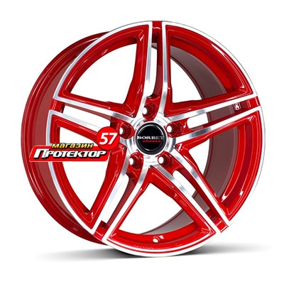 Диск 8x18 5x112 ET35 D72.5 BORBET XRT Red Front Polished