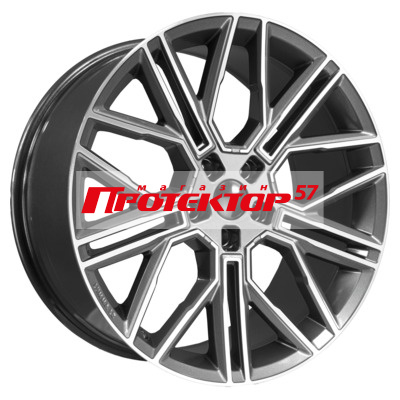 Диск 9.5x21 5x120 ET45.5 D62.5 Khomen Wheels KHW2101 Gray-FP