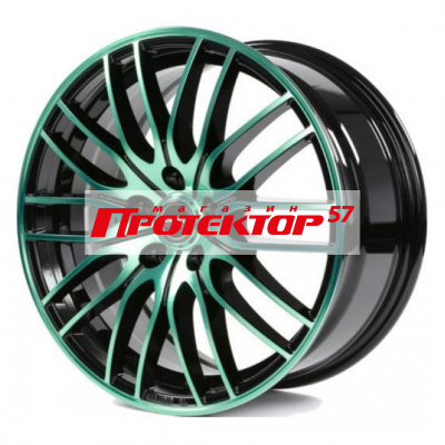 Диск 8x17 5x112 ET48 D72.5 BORBET CW4/5 Black Green Glossy