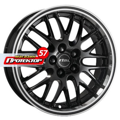 Диск 8x17 5x108 ET45 D70.1 RIAL Norano Diamant black lip polished