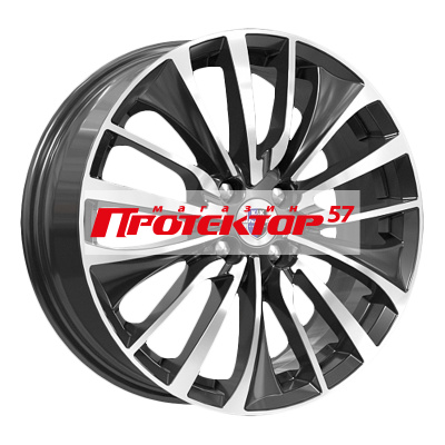Диск 6.5x17 4x100 ET43 D60.1 K&K КС905 алмаз чёрный