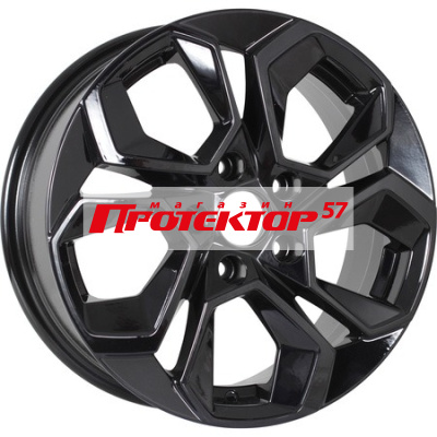 Диск 6.5x16 5x112 ET45 D57.1 KDW KD1620 Black Painted  