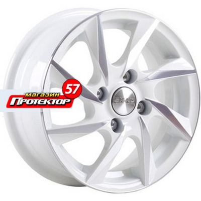 Диск 5.5x13 4x98 ET35 D58.6 СКАД Спарта Алмаз белый