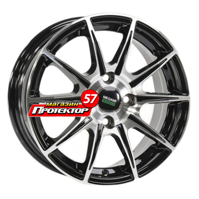 Диск 6x14 5x100 ET35 D57.1 Megami MGM-13 bkf