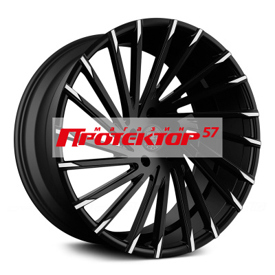 Диск 9x22 5x150 ET35 D110 Lexani Wraith Black/Machined TIP