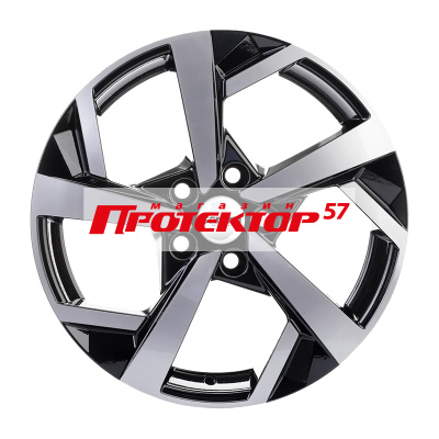 Диск 7x17 5x114.3 ET47 D66.1 Khomen Wheels Y-Spoke 712 Black-FP