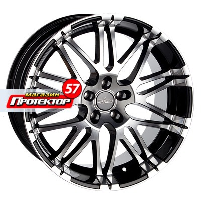 Диск 10x22 5x120 ET40 D76.9 Oxigin 14 Oxrock black full polish