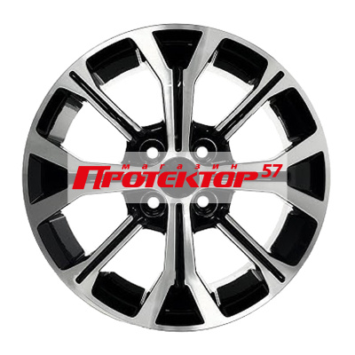Диск 6x15 4x100 ET50 D60.1 K&K КС945 алмаз чёрный