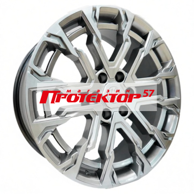 Диск 9x22 6x139.7 ET28 D78.1 Khomen Wheels Zeus 2205 Dark Chrome-FP