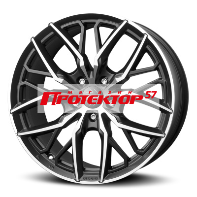 Диск 9.5x19 5x112 ET45 D66.6 MOMO SPIDER Matt Black-Polished