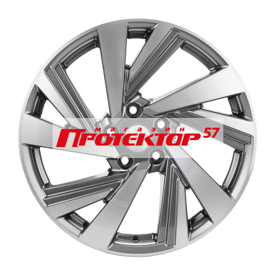Диск 7.5x18 5x114.3 ET45 D67.1 Khomen Wheels V-Spoke 801 Gray-FP