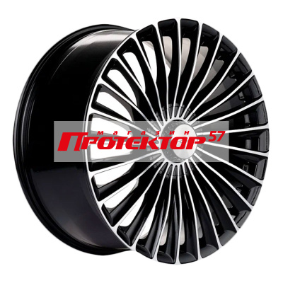 Диск 9.5x20 5x112 ET38 D66.6 Khomen Wheels KHW2008 (C/E/S) Black-FP matt