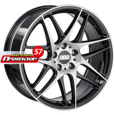 Диск 9x20 5x112 ET25 D82 BBS CX Schwarz Poliert
