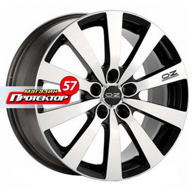 Диск 7.5x17 5x108 ET40 D75 OZ Racing Michelangelo 10 Matt Black + Diamond Cut