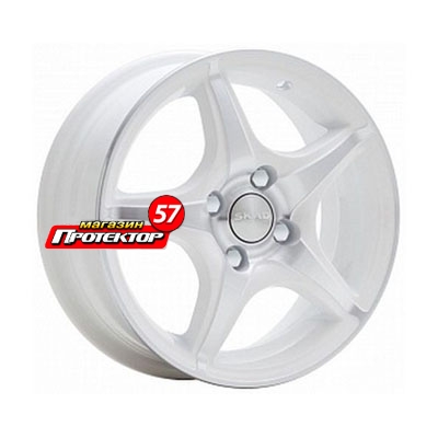 Диск 5.5x14 4x98 ET35 D58.6 СКАД Фортуна Алмаз белый