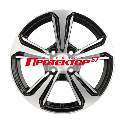 Диск 6x15 4x100 ET46 D54.1 Khomen Wheels U-Spoke 502 Black-FP