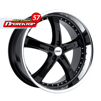 Диск 8x17 5x108 ET40 D72 TSW Jarama Gloss Black Mirror Cut Lip